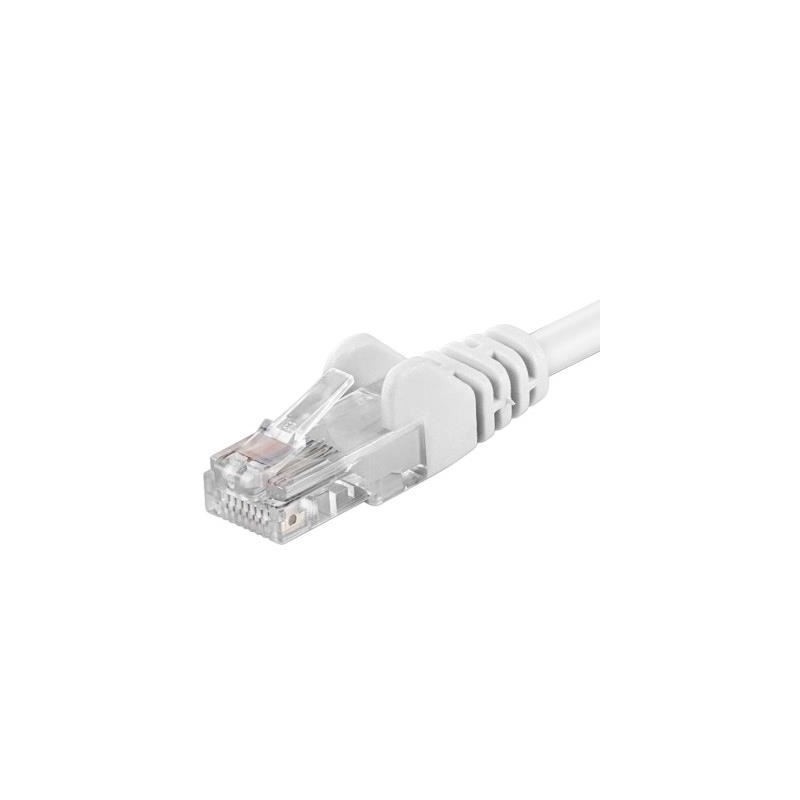 Patchcord UTP RJ45-RJ45 Categoria 5e 3m, alb, cupru integral, 26AWG 1 Patchcord UTP RJ45-RJ45 Categoria 5e 3m, alb, cupru integral, 26AWG