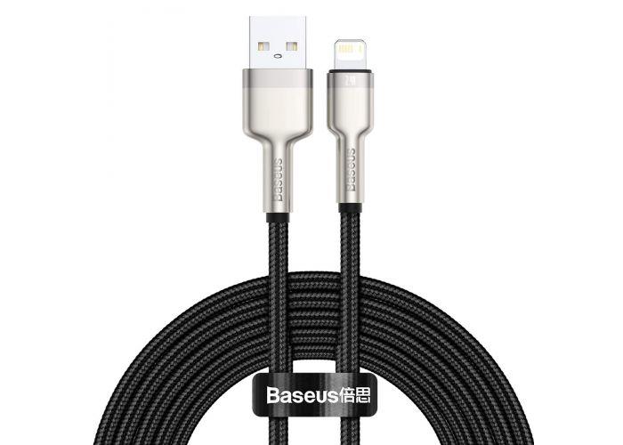 Cablu alimentare si date Baseus, Cafule Metal, Fast Charging, USB la tip Lightning 2.4A braided, 2 m, Negru 5 Cablu alimentare si date Baseus, Cafule Metal, Fast Charging, USB la tip Lightning 2.4A braided, 2 m, Negru - imagine 5
