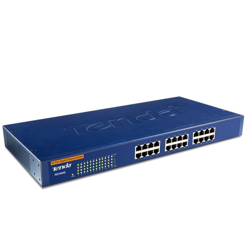 Switch fără management, 24×RJ45 1Gbps, montare rack