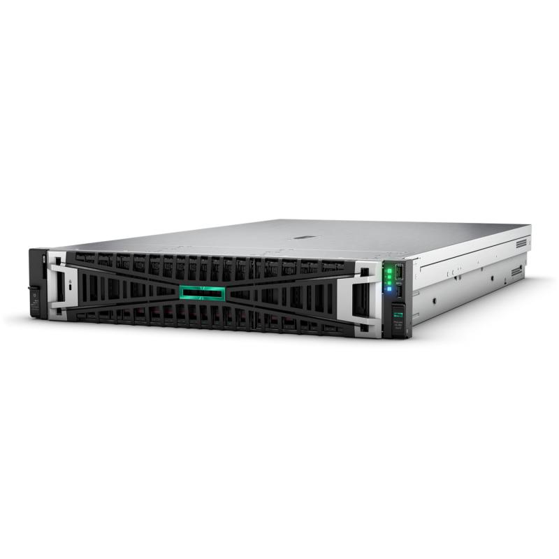 Server HPE ProLiant DL380 Gen11, Rack 2U, Intel Xeon 4510 12 C / 24 T, 2.4 GHz – 4.10 GHz, 30 MB cache, 150 W, 64 GB DDR5 ECC, 2 x 960 GB SSD, 8 x SFF, 2 x 1000 W, Fara sistem de operare