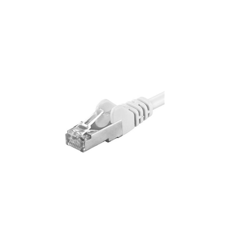 Cablu Patchcord SFTP RJ45-RJ45 Cat.6A, 1.5m, alb, cupru integral, 26AWG 1 Cablu Patchcord SFTP RJ45-RJ45 Cat.6A, 1.5m, alb, cupru integral, 26AWG