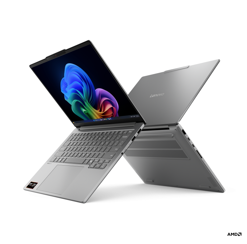 Laptop Lenovo IdeaPad Pro 5 14AKP10 cu procesor AMD Ryzen™ AI 7 350 pana la 5.0GHz, 14″ 2.8K, OLED, 120Hz, 32GB LPDDR5x RAM, 1TB SSD, AMD Radeon™ 860M Graphics, No OS, Luna Grey