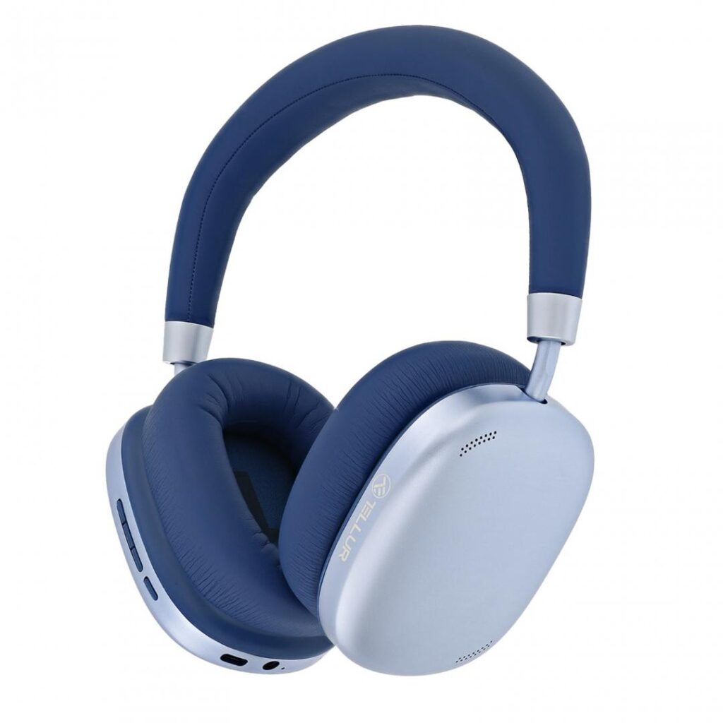 Casti Bluetooth Over-ear Tellur Shade, ANC, albastru