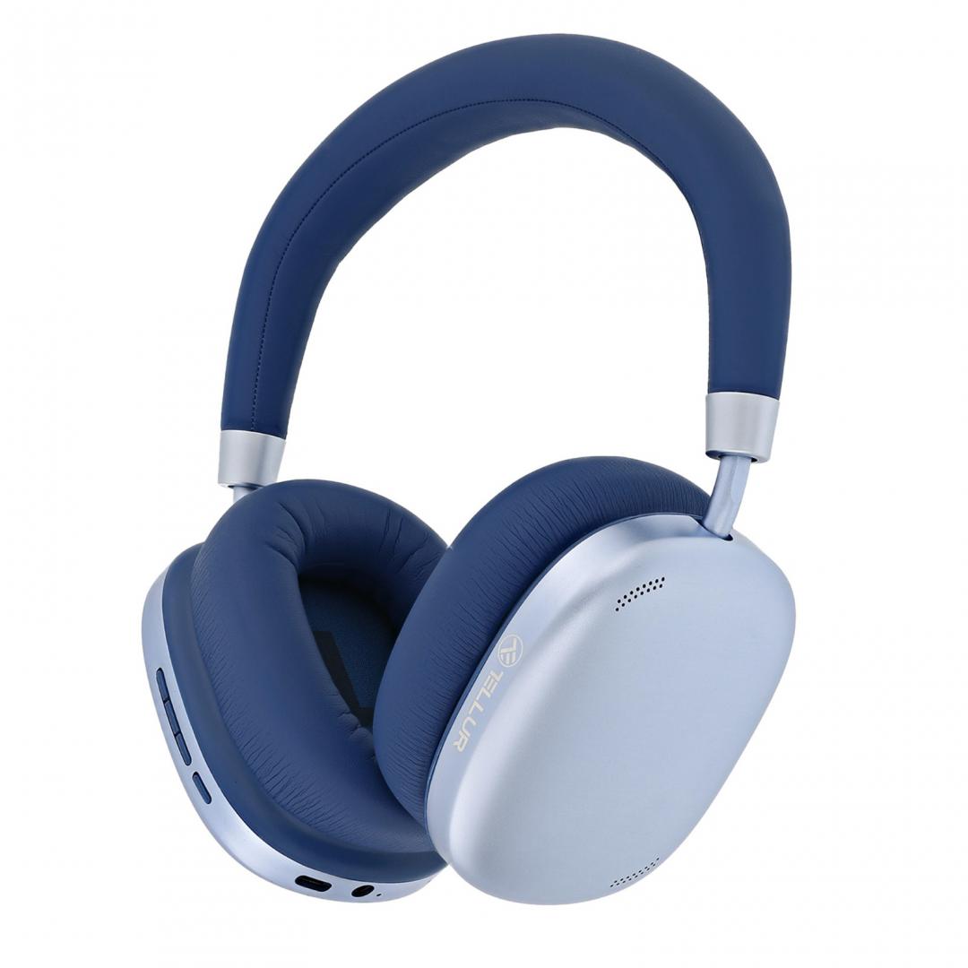 Casti Bluetooth Over-ear Tellur Shade, ANC, albastru 1 Casti Bluetooth Over-ear Tellur Shade, ANC, albastru
