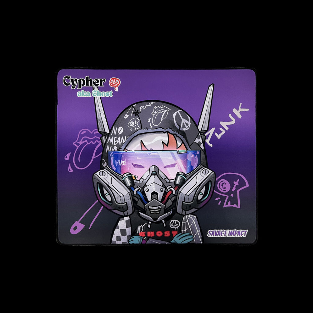 MousePAD A4TECH gaming, Bloody „BP-45W” Cypher Ghost, cauciuc si material textil, 453 x 400 x 5 mm