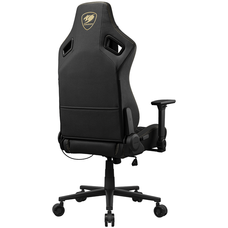 Scaun gaming Cougar Defensor Gold F, capacitate 120kg, negru/auriu, 129x75x66cm 5 Scaun gaming Cougar Defensor Gold F, capacitate 120kg, negru/auriu, 129x75x66cm - imagine 5