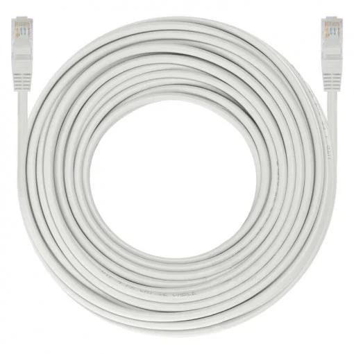 Cablu Patch cord S/FTP SPACER Cat6, cupru-aluminiu, 15 m, alb, AWG26