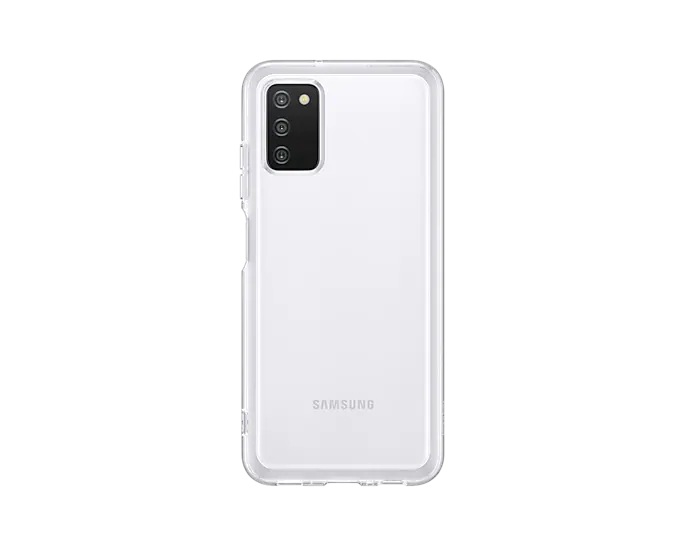Husa de protectie Samsung Soft Clear Cover pentru Galaxy A03s, Transparent