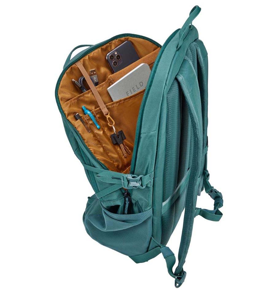 Rucsac Thule Enroute, 26 l, pentru notebook de max. 15.6 inch, 2 compartimente, buzunar lateral x 2, waterproof, nylon, verde 5 Rucsac Thule Enroute, 26 l, pentru notebook de max. 15.6 inch, 2 compartimente, buzunar lateral x 2, waterproof, nylon, verde - imagine 5