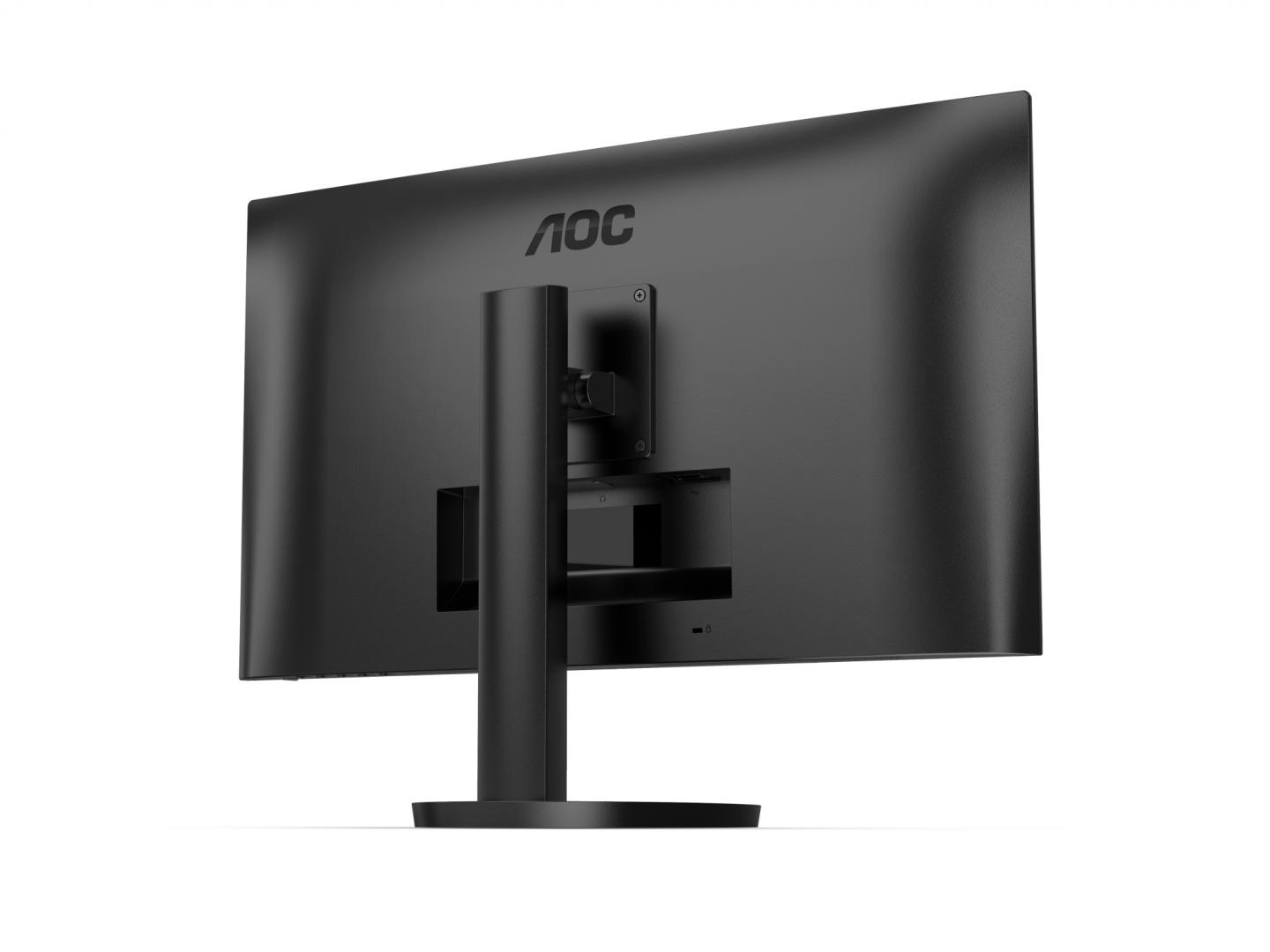 Monitor AOC, 27", IPS, FHD, 100Hz, 4ms, 1ms, FlickerFree, Boxe 2W x 2, HA, HDMI, USB, hub, USB-C, 27B3CF2, Negru 3 Monitor AOC, 27", IPS, FHD, 100Hz, 4ms, 1ms, FlickerFree, Boxe 2W x 2, HA, HDMI, USB, hub, USB-C, 27B3CF2, Negru - imagine 3