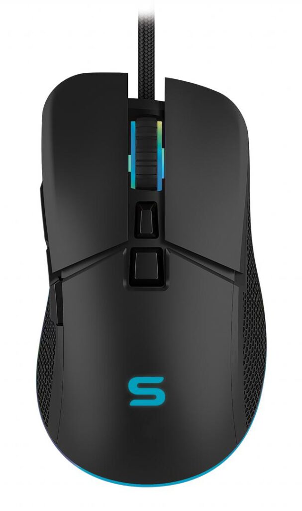 Mouse gaming Serioux Kayel, 6400dpi, 7 butoane, RGB, negru