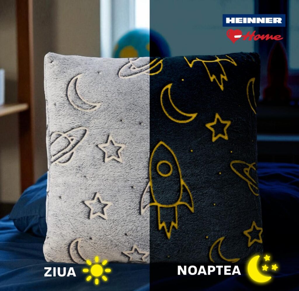 Perna cu model fosforescent, Space,45×45