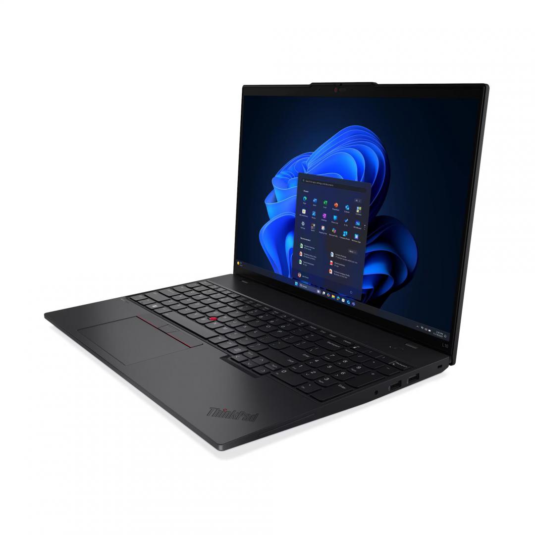 Laptop Lenovo ThinkPad L16 Gen 2 cu procesor Intel® Core Ultra 7 255U pana la 5.2GHz, 16" WUXGA , IPS, 32GB DDR5 RAM, 1TB SSD, Intel® Graphics, Windows® 11 Pro, Black, 3y on-site Premium Care 2 Laptop Lenovo ThinkPad L16 Gen 2 cu procesor Intel® Core Ultra 7 255U pana la 5.2GHz, 16" WUXGA , IPS, 32GB DDR5 RAM, 1TB SSD, Intel® Graphics, Windows® 11 Pro, Black, 3y on-site Premium Care - imagine 2