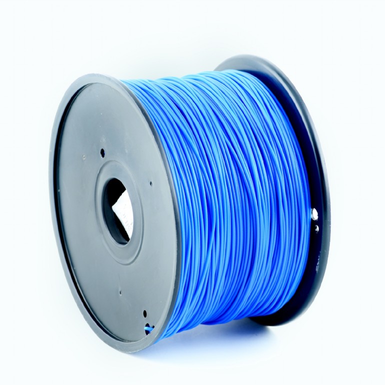 Filament Gembird pentru imprimanta 3D, PLA, 1.75mm diamentru, 1Kg / bobina, aprox. 330m, topire 190-220 °C, Albastru