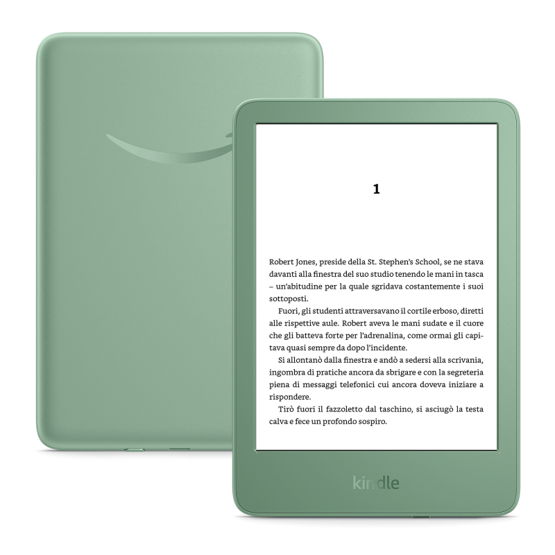eBook Reader Amazon Kindle 2024 (11th Gen), 16 GB, Display 6″, Wi-Fi, USB-C, cu Reclame, Verde