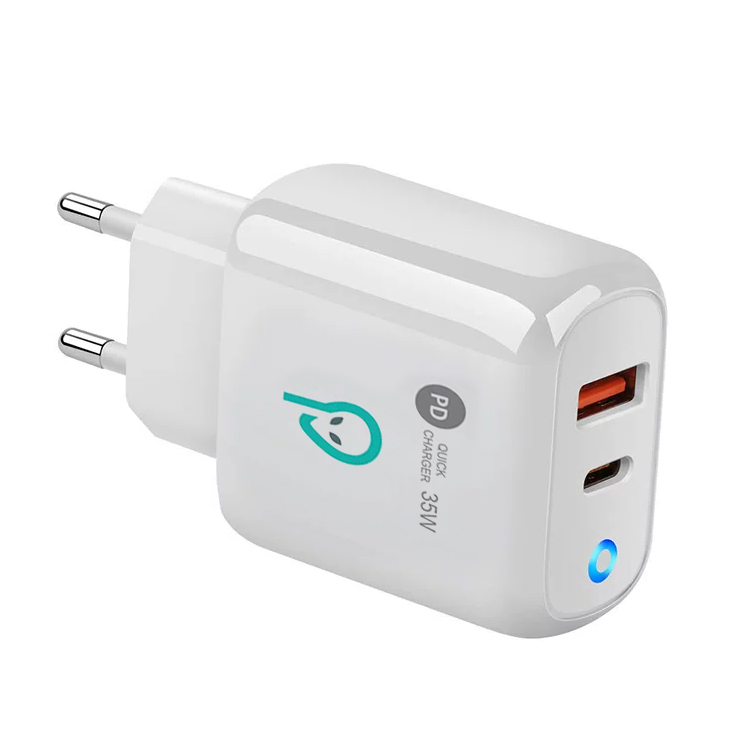 Alimentator retea SPACER Quick Charge 35W, USB Type-C PD (max 35W) + USB Quick Charge