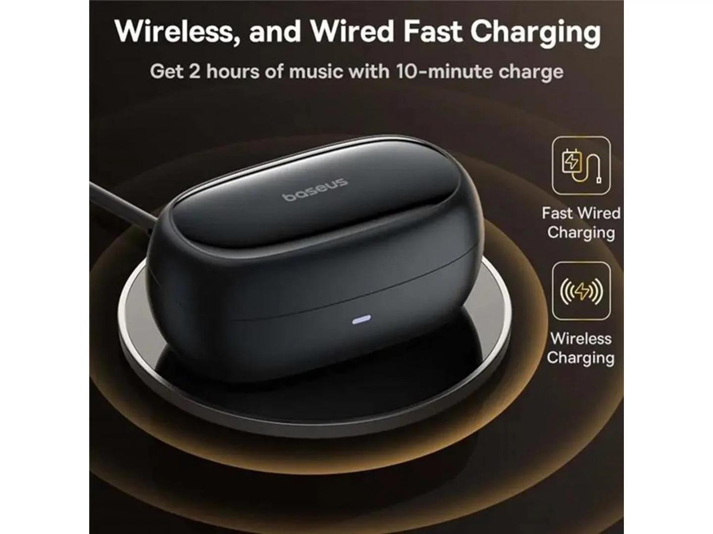 Casti audio wireless Baseus Bowie MA20 negru 5 Casti audio wireless Baseus Bowie MA20 negru - imagine 5