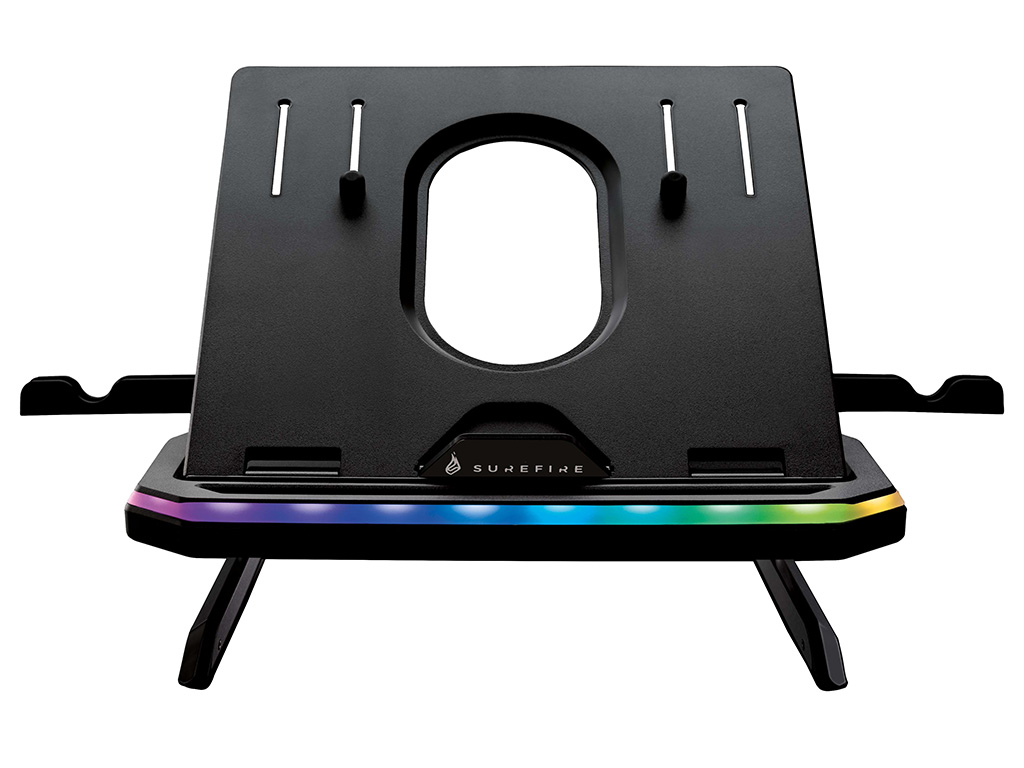 Stand laptop gaming, SureFire Portus X1, iluminare RGB