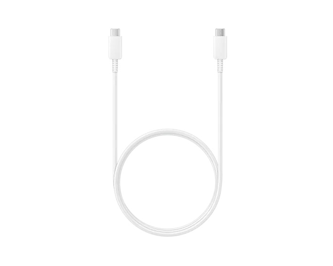 CABLU alimentare smartphone Samsung, USB Type-C (T) la USB Type-C (T), cauciuc, lungime 1 m, alb, „EP-DN975BWEGWW” (timbru verde 0.08 lei)