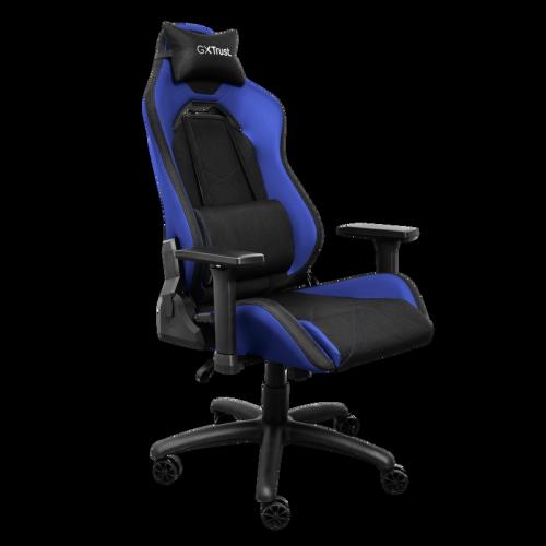 Scaun gaming Trust GXT 714B Ruya, suport lombar, perna reglabila, scaun rotativ, cotiere 3D, ridicare cu gaz clasa 4, tesatura respirabila, Albastru