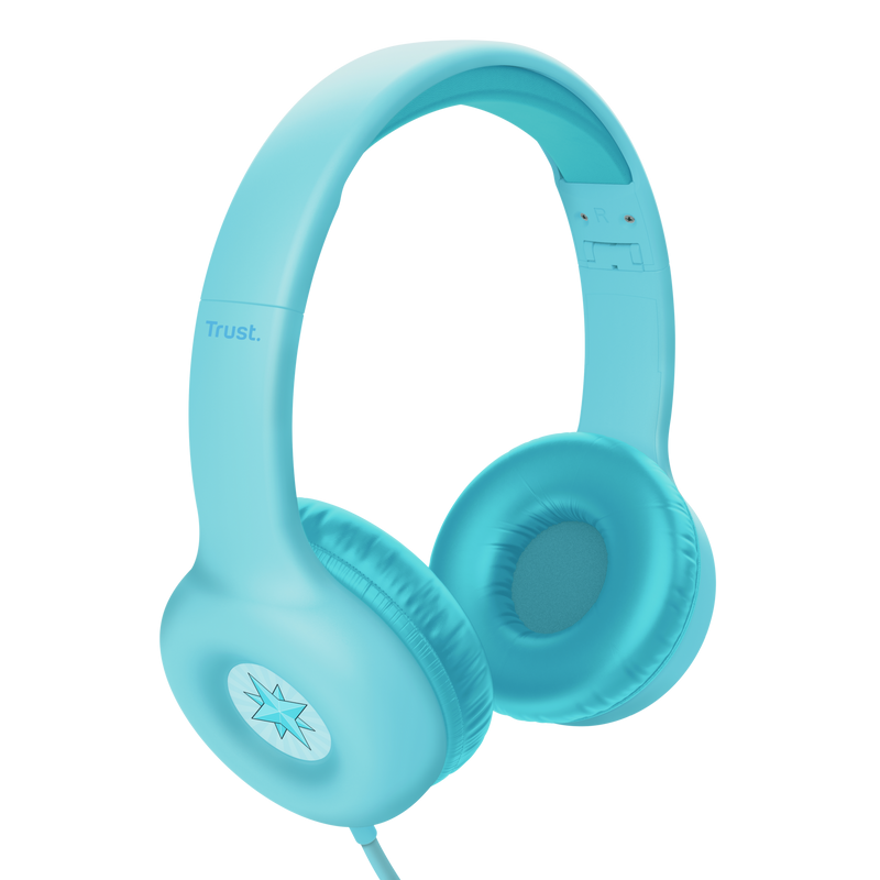 Casti Trust Nouna Kids, Jack 3.5mm, Stereo 2.0 Albastru 3 Casti Trust Nouna Kids, Jack 3.5mm, Stereo 2.0 Albastru - imagine 3