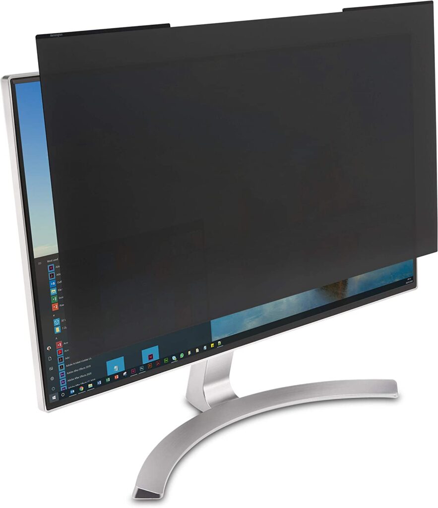 Filtru de confidentialitate Kensington MagPro, pentru monitor, 24.0″, 16:9, 2 fete (lucios/mat), magnetic, limiteaza campul vizual la 30grade,reduce lumina cu pana la 22%,532x1x304mm,0.4Kg „K58357WW”