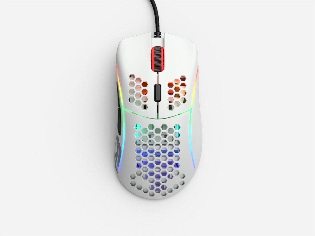 Mouse gaming Glorious Model D, Ultrausor 68g, Alb Mat