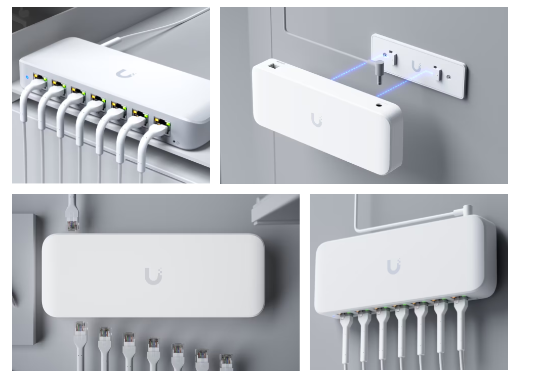 UBIQUITI 8 PORT GBE SWITC USW-ULTRA-210W, dimensiuni: 203 x 76 1 UBIQUITI 8 PORT GBE SWITC USW-ULTRA-210W, dimensiuni: 203 x 76