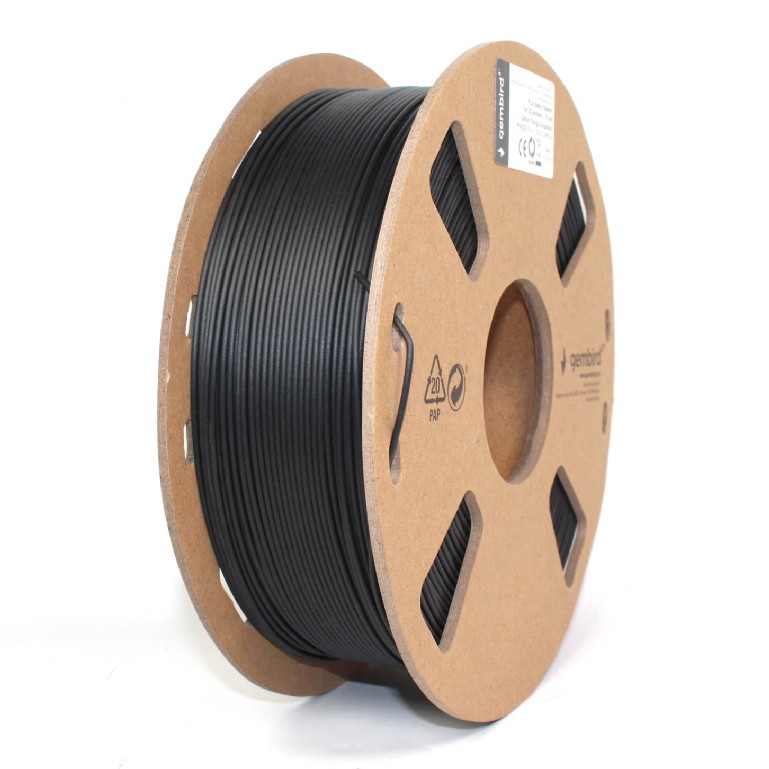Filament imprimante 3D, Gembird, Plastic, 1.75 mm, Negru