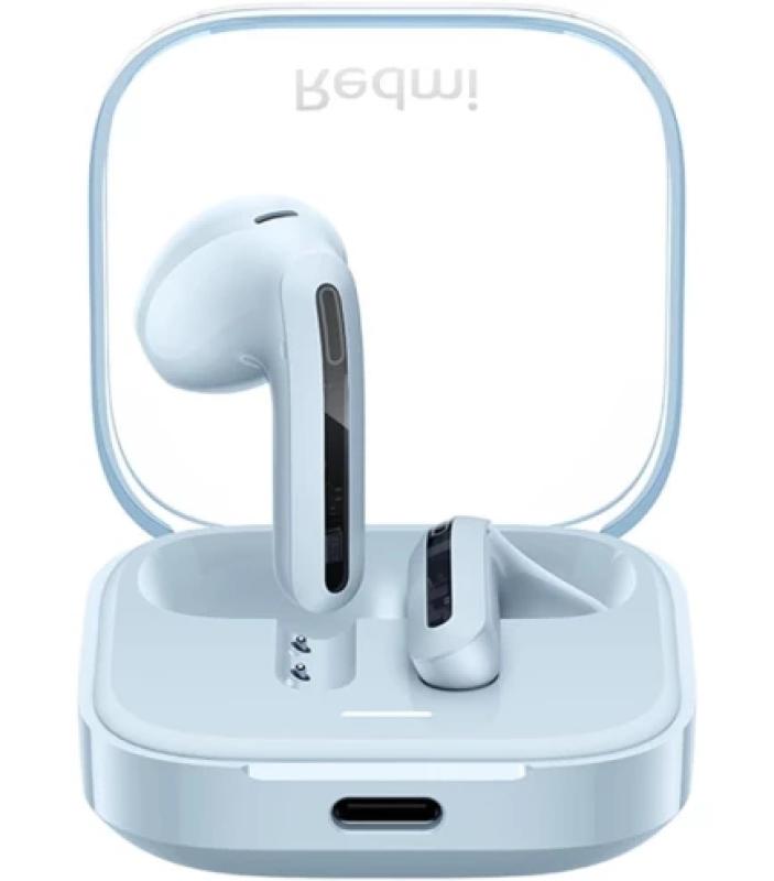 Casti In-Ear Xiaomi Redmi Buds 6 Active, Wireless, Bluetooth 5.4, Autonomie 30 ore, IPX4, Transparent blue