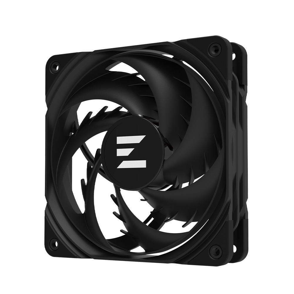 Ventilator Zalman „AF120 BLACK”, 120mm, 2000 RPM, Hydro bearing, 69.12 cfm, 4-pin, negru, „ZM-AF120 BLACK”