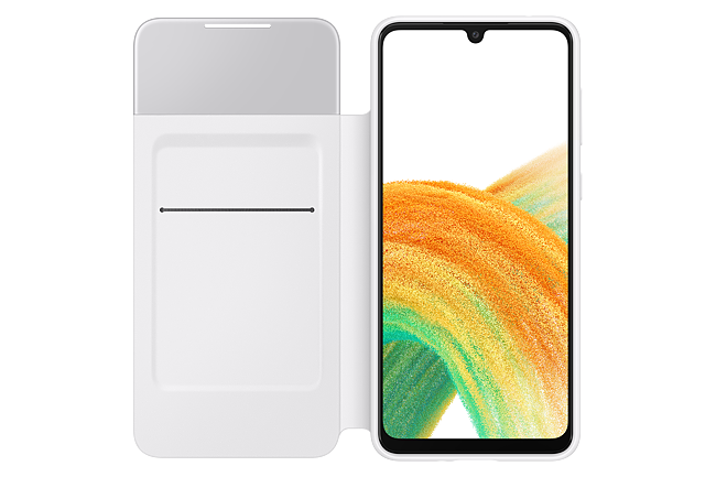 Husa de protectie Samsung S View Wallet Cover pentru Galaxy A33 5G, White 4 Husa de protectie Samsung S View Wallet Cover pentru Galaxy A33 5G, White - imagine 4