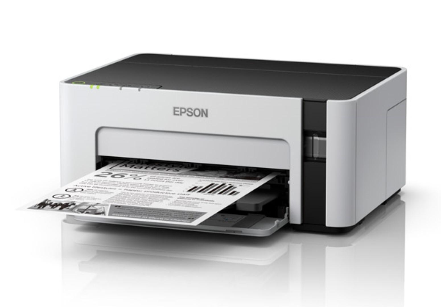 Imprimanta inkjet monocrom CISS Epson EcoTank M1120, A4 2 Imprimanta inkjet monocrom CISS Epson EcoTank M1120, A4 - imagine 2