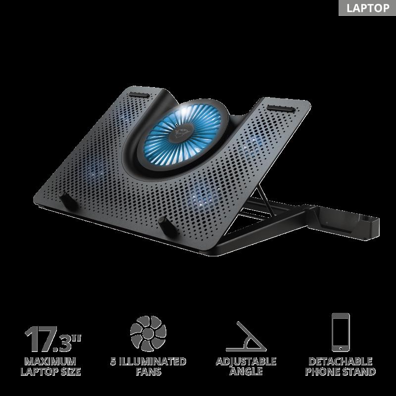 Cooler laptop Trust GXT 1125 Quno, Negru