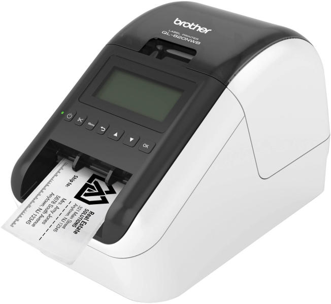 Imprimanta de etichete Brother QL-820NWBC, tehnologie direct termica