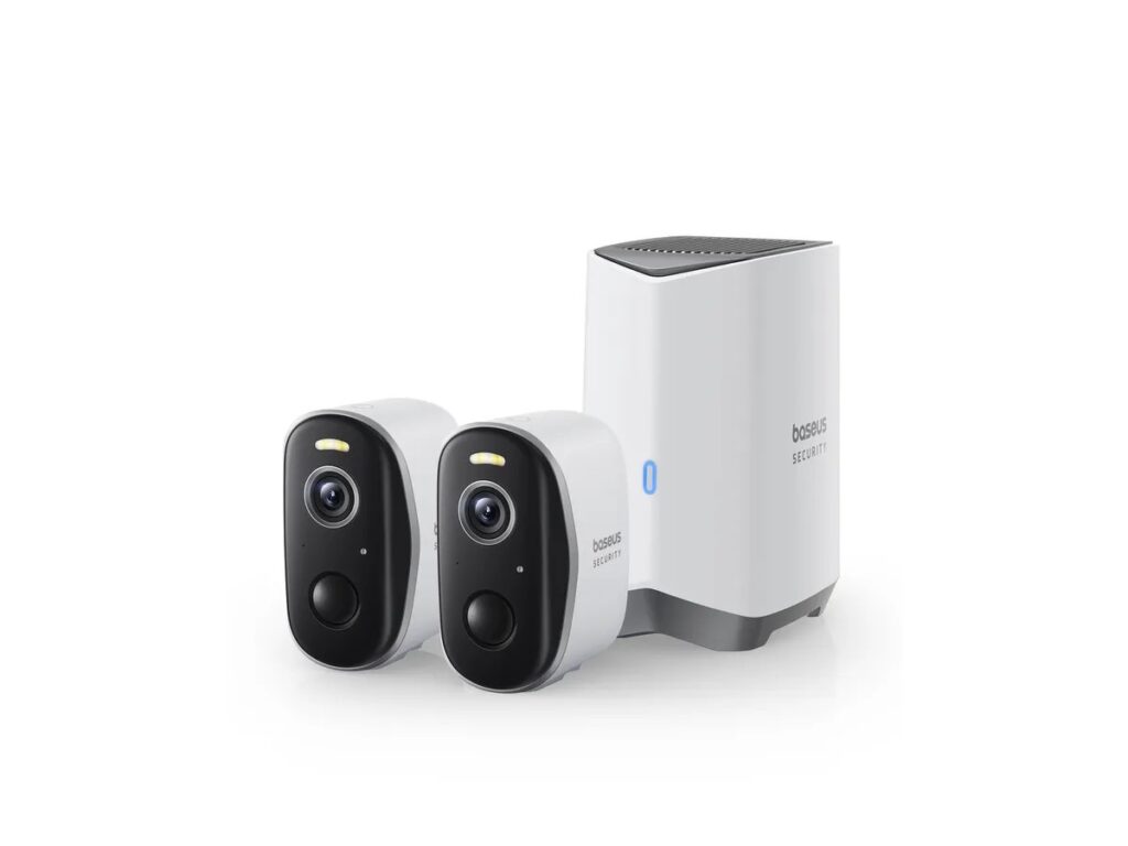 Sistem de supraveghere video wireless Baseus Security N1 HomeStation + 2 camere, 2K HD, Advanced AI Smart Detection , Night Vision, Baterie 7800 mAh, Two-Way audio, IP67