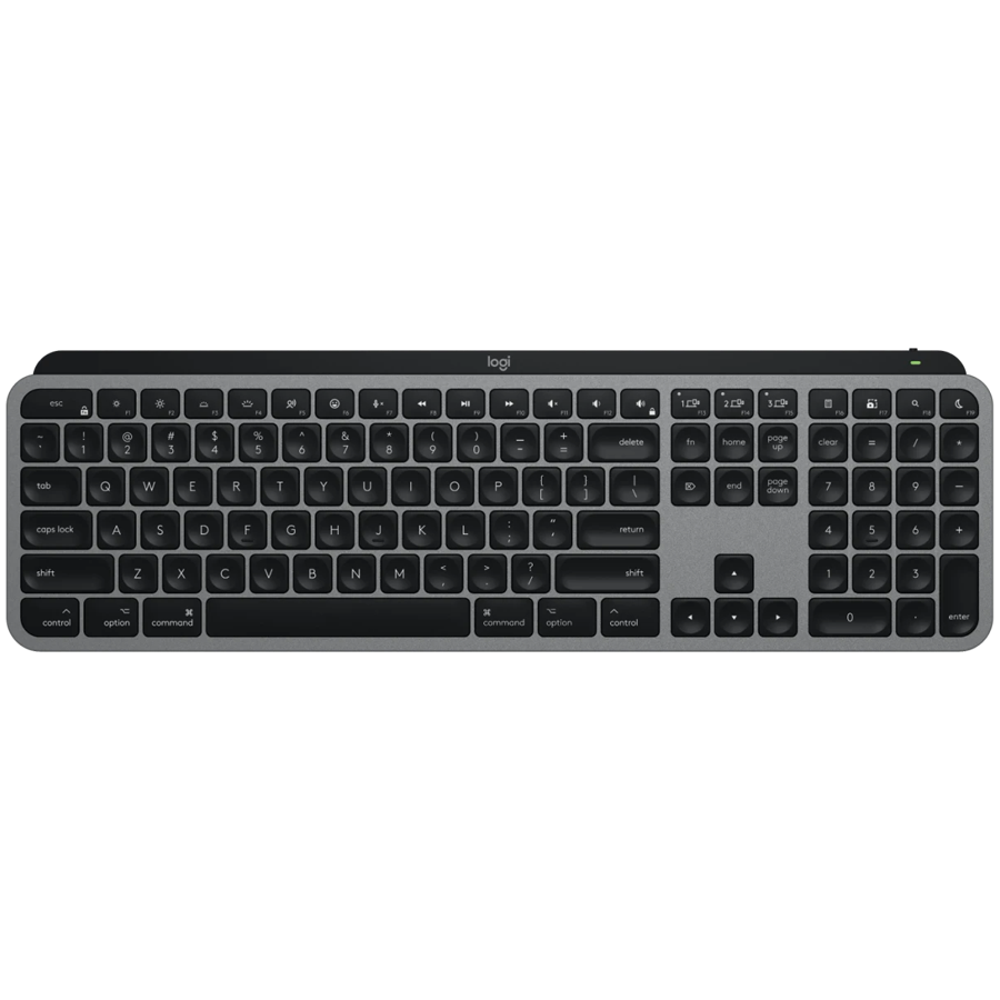 Tastatura Logitech MX Keys S for Mac, iluminare inteligenta, design ergonomic, negru