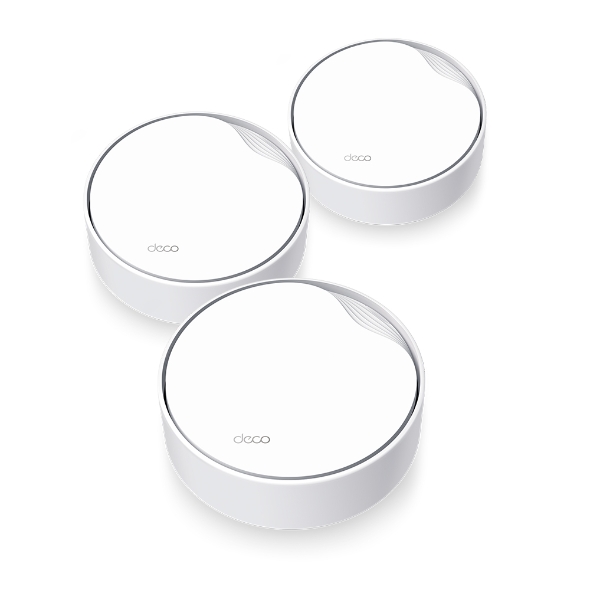 Sistem Wi-Fi Mesh TP-Link Deco X50-PoE(3-pack), Dual-Band AX3000 cu suport PoE, 1 x 2.5 Gbps port + 2 x Gigabit, cu acoperire completa pentru casa, Seamless Roaming, Antivirus, Control Parental si Control Vocal