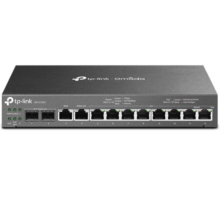 Router VPN TP-LINK ER7212PC, PoE, Omada, Multi-Wan, Dual-Core, Gigabit