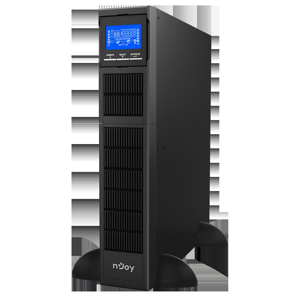 UPS nJoy Balder 1500, 1500VA/ 1500W, On-line, LCD Display, Montare Rack/Tower, 8 Prize IEC 13, Dubla conversie