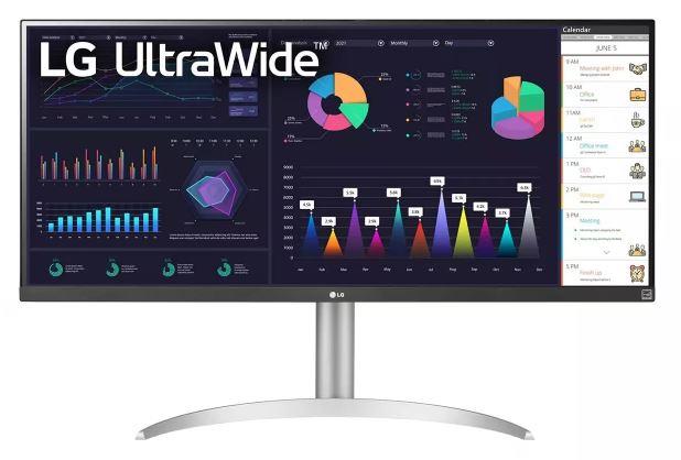 Monitor LED IPS LG 34″, UltraWide Full HD (2560×1080), 100Hz, 1ms MBR (5ms GtG), AMD FreeSync™ Premium, sRGB 99%, VESA DisplayHDR™ 400, Boxe 2.0, USB Type-C, HDMI, Display Port, Jack, Pivot, gri