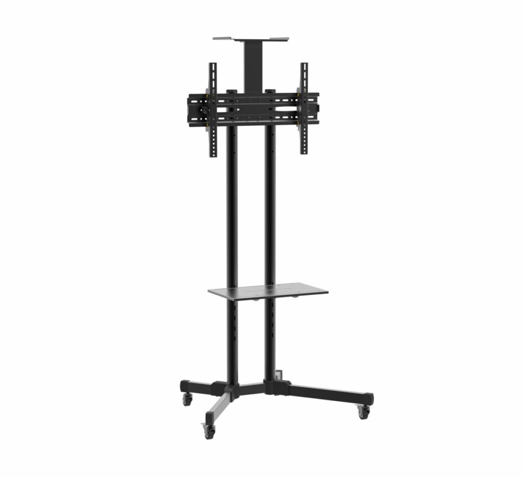Stand TV mobil Serioux TV109, reglabil, 32″-70″ (80cm-178cm), Negru
