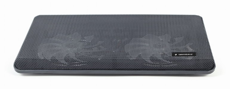 Stand Gembird notebook 15.6", sita metal, fan 2x15cm, LED light, Negru, NBS-2F15-05 2 Stand Gembird notebook 15.6", sita metal, fan 2x15cm, LED light, Negru, NBS-2F15-05 - imagine 2