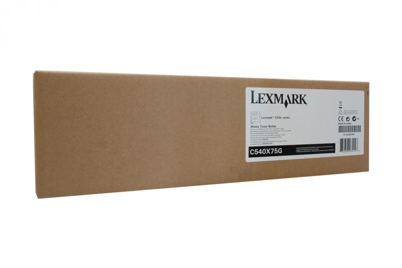 Lexmark Waste toner C540X75G, black, 36 k mono, 18 k color, C2132 , C540n , C543dn , C544dn , C544dtn , C544