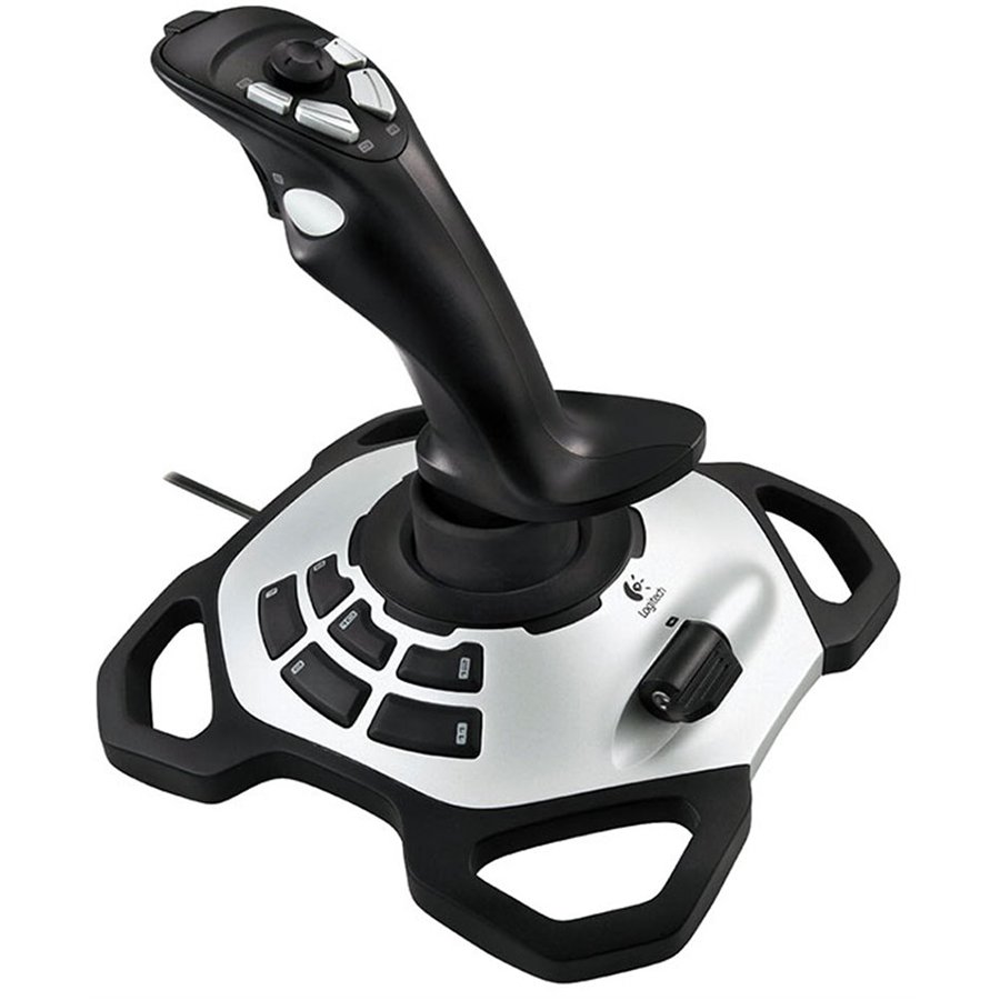 LOGITECH Extreme 3D Pro Joystick – SILVER/BLACK – USB