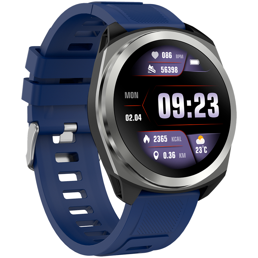 Smartwatch Canyon Maveric SW-83 GPS, Argintiu-Albastru 3 Smartwatch Canyon Maveric SW-83 GPS, Argintiu-Albastru - imagine 3