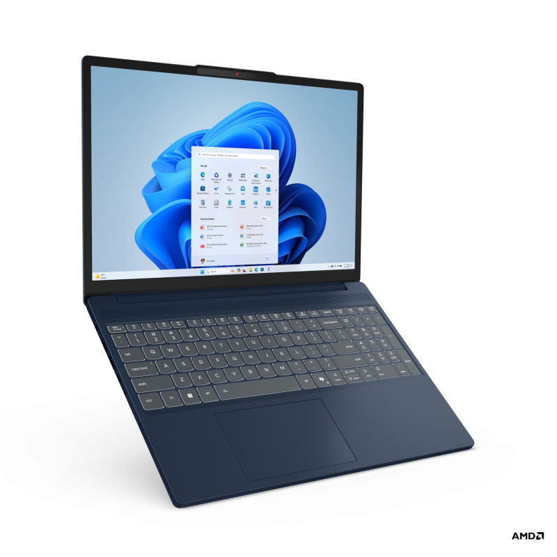 Laptop Lenovo IdeaPad Slim 3 15AHP10 cu procesor AMD Ryzen™ 7 8840HS pana la 5.1GHz, 15.3″ WUXGA, IPS, 24GB SSD RAM, 1TB SSD, AMD Radeon™ 780M Graphics, No OS, Cosmic Blue