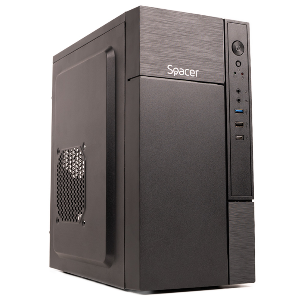 Carcasa SPACER Mini Tower NEGRU