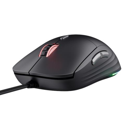 Mouse Gaming cu fir Trust GXT925 REDEX V2, 200-10.000 DPI, full 3-zone RGB, Negru