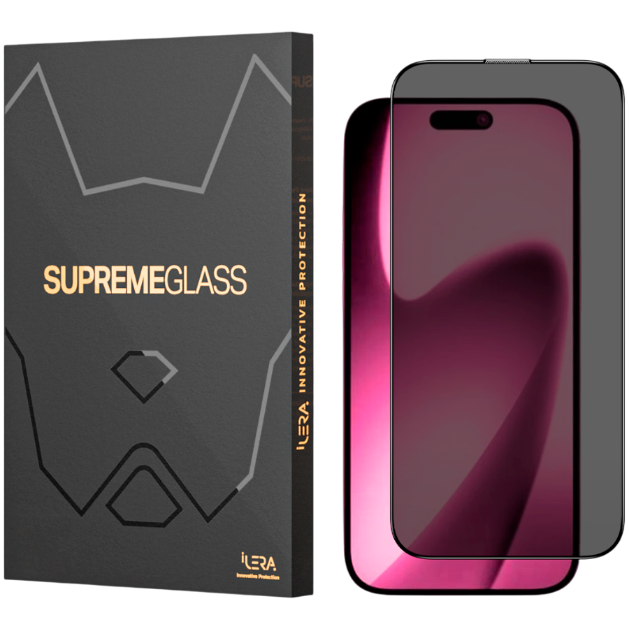 Folie Protectie Privacy iLera DeLuxe Incognito Glass pentru iPhone 17 Pro Transparent/Negru 1 Folie Protectie Privacy iLera DeLuxe Incognito Glass pentru iPhone 17 Pro Transparent/Negru